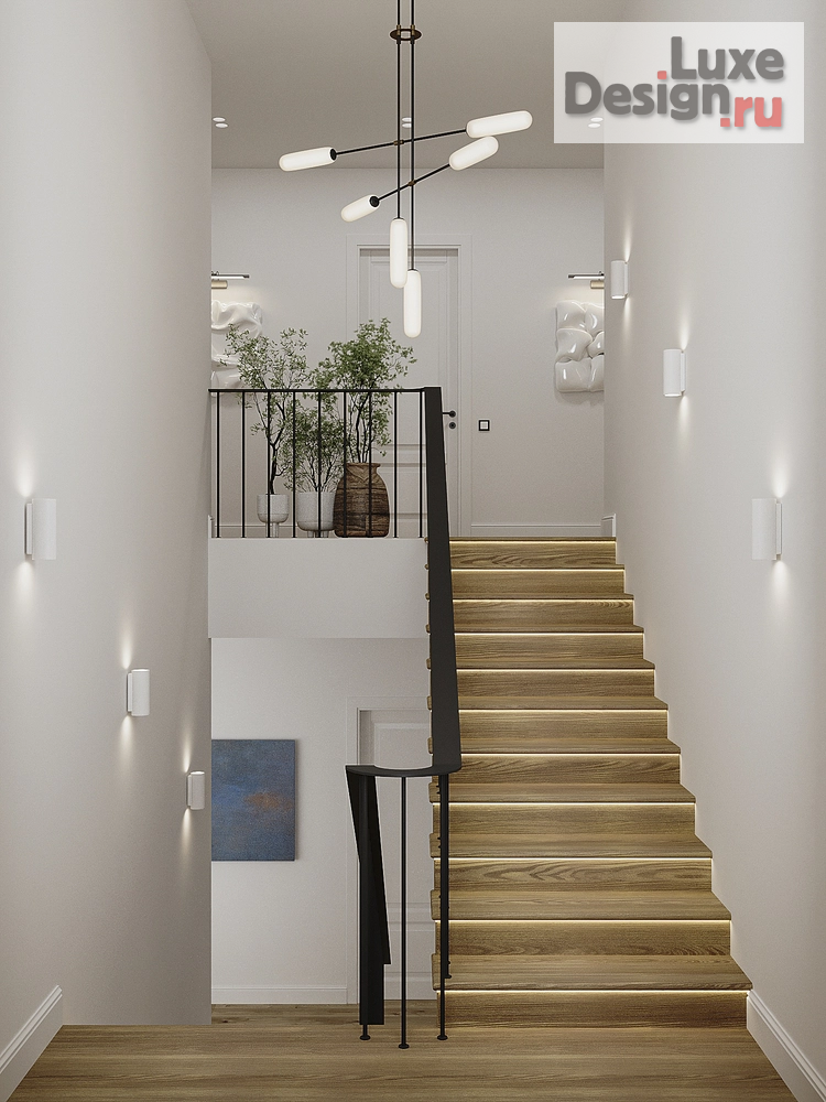 Дизайн интерьера загородного дома "Дом для молодой семьи в МО" (фото 19) от дизайнера Кристина Филиппова Дизайн интерьера загородного дома "Дом для молодой семьи в МО" (фото 19)