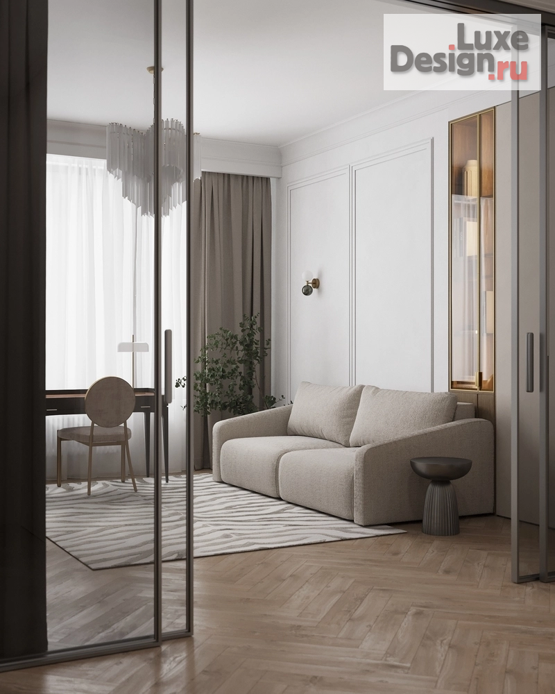 Дизайн интерьера квартиры "ЖК "Дом на Тишинке"" (фото 3) от дизайнера Кристина Филиппова Дизайн интерьера квартиры "ЖК "Дом на Тишинке"" (фото 3)