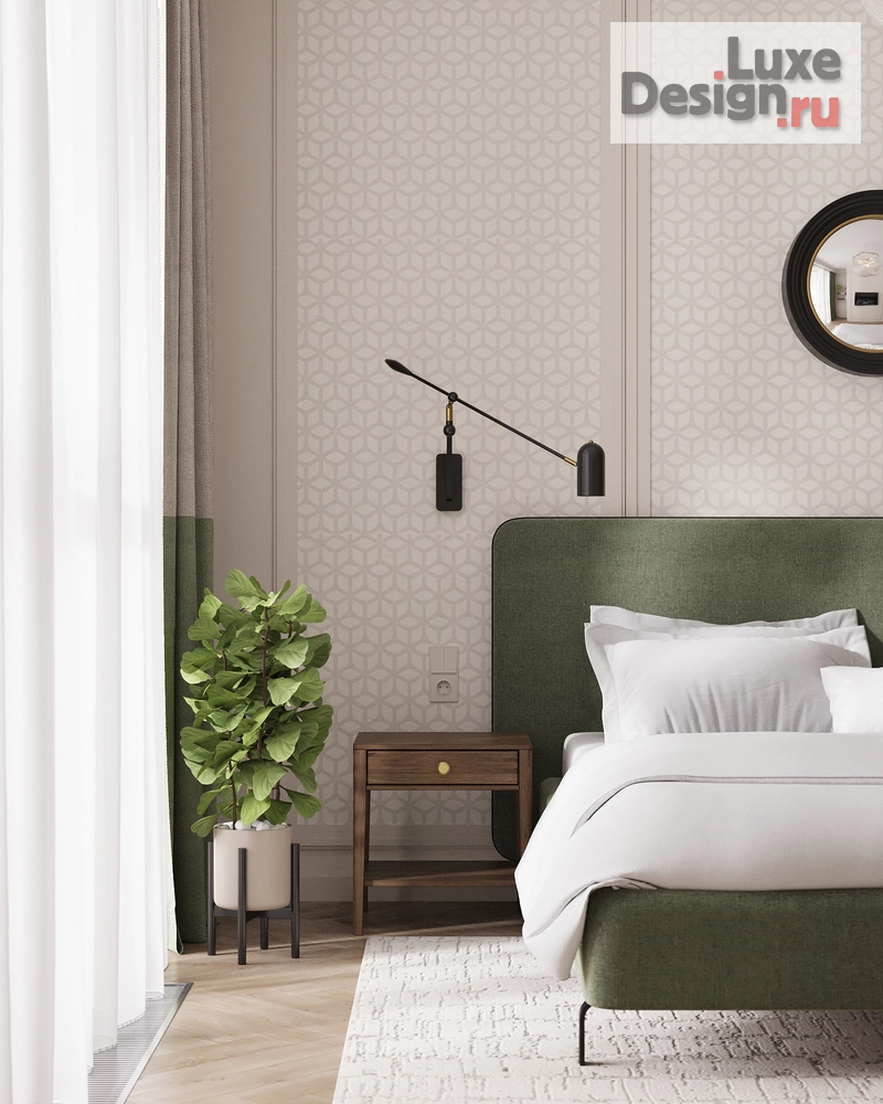 Дизайн интерьера квартиры "ЖК "Дом на Тишинке" Спальня" (фото 3)