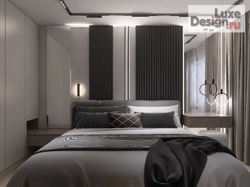 Дизайн интерьера спальни "Стильная спальня " (фото 2)