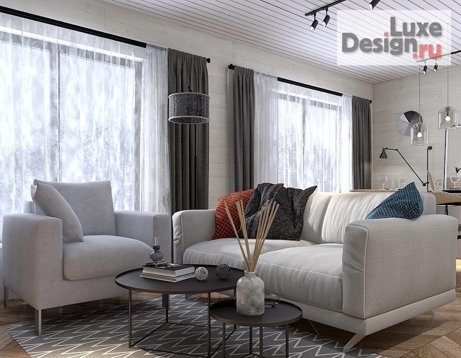 Дизайн интерьера загородного дома "Дом в скандинавском стиле " (фото 6)