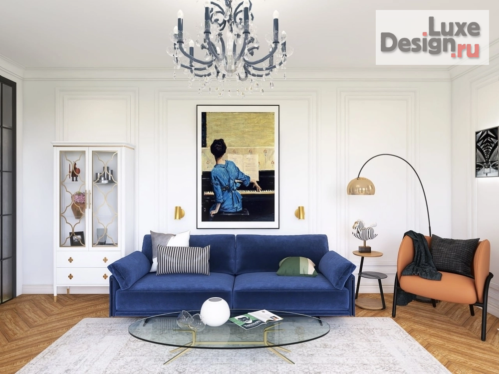 Дизайн интерьера гостиной "Гостиная в Парижском стиле" (фото 1)