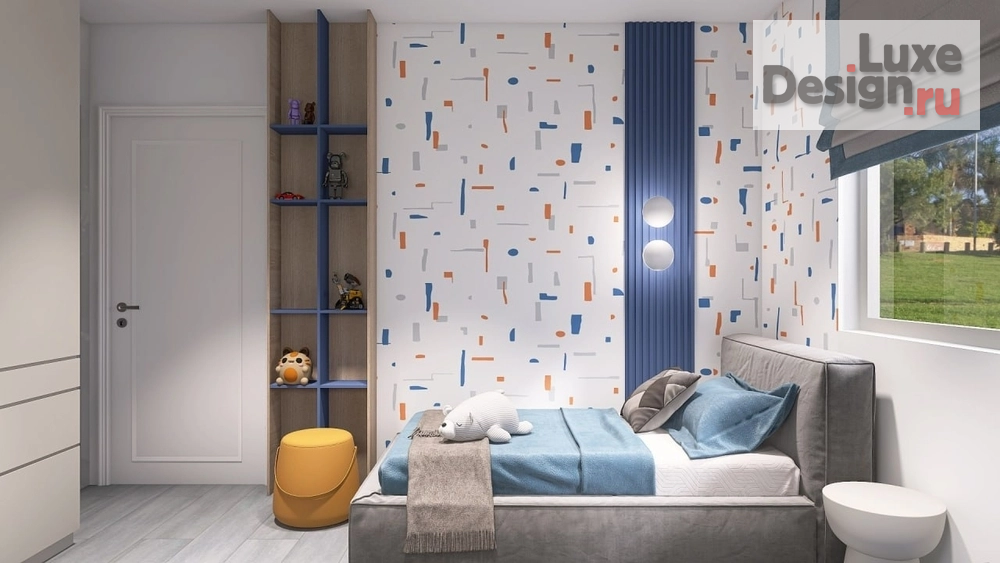 Дизайн интерьера комнаты "Яркая детская " (фото 1)