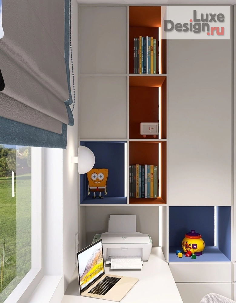Дизайн интерьера комнаты "Яркая детская " (фото 3)