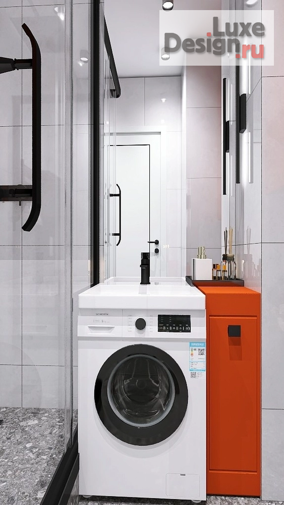 Дизайн интерьера однокомнатной квартиры "Яркая студия под аренду " (фото 7)