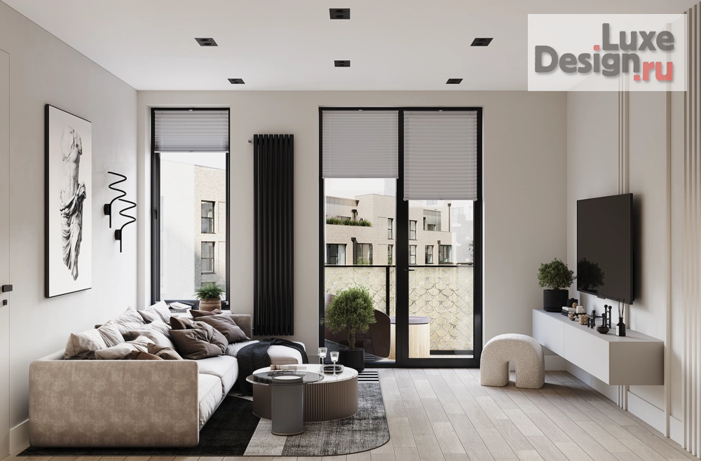 Дизайн интерьера трехкомнатной квартиры "Квартира ЖК "Московский 65"" (фото 5)