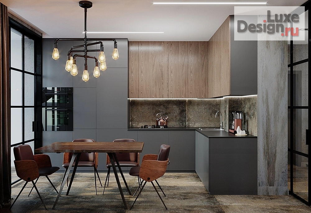 Дизайн интерьера двухкомнатной квартиры "Квартира с стиле Лофт. Калининград" (фото 2)