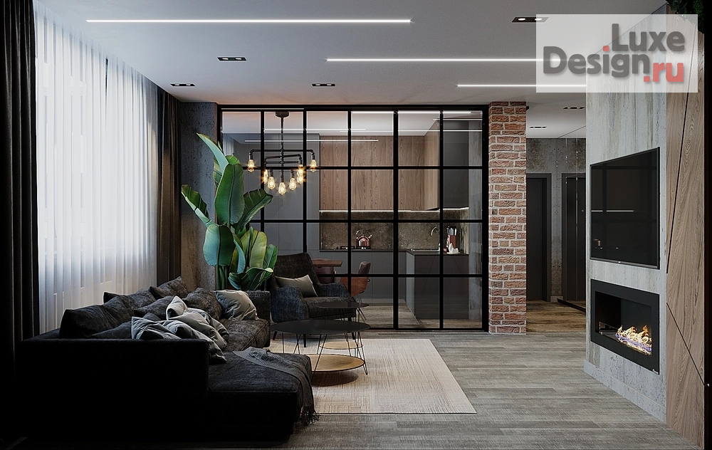 Дизайн интерьера двухкомнатной квартиры "Квартира с стиле Лофт. Калининград" (фото 8)