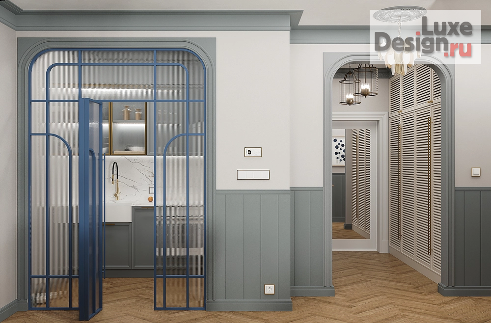 Дизайн интерьера трехкомнатной квартиры "Квартира ЖК "Московский 65"" (фото 7)