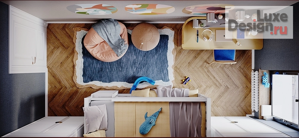 Дизайн интерьера трехкомнатной квартиры "Квартира ЖК "Московский 65"" (фото 46)