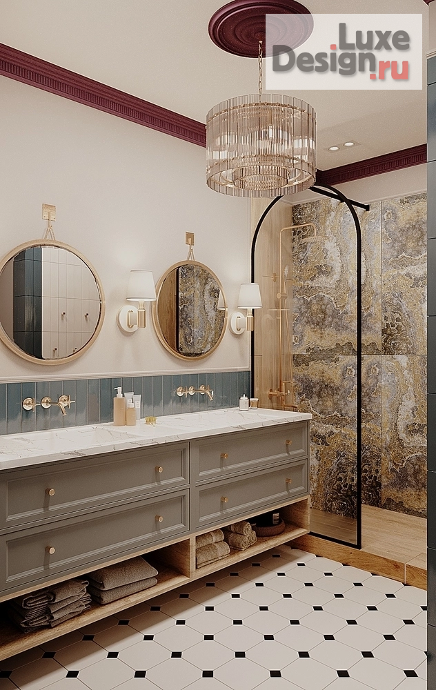 Дизайн интерьера трехкомнатной квартиры "Квартира ЖК "Московский 65"" (фото 35)