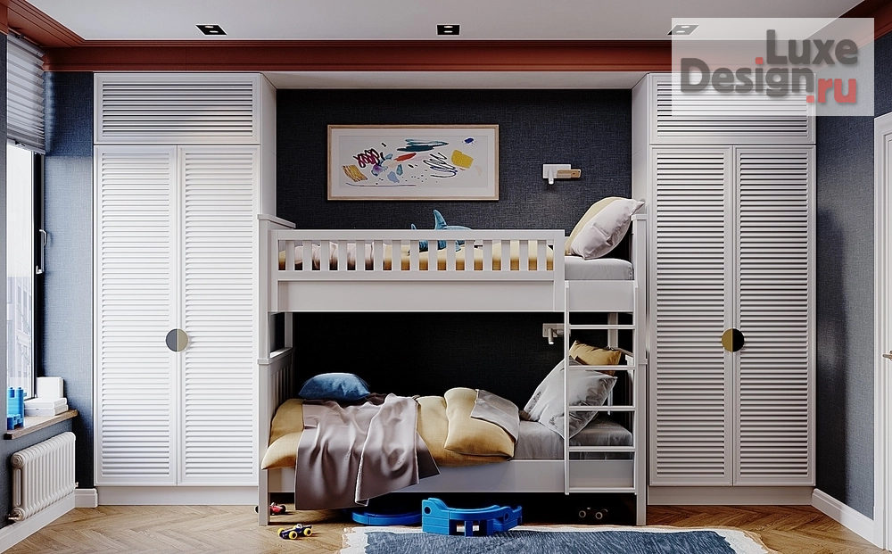 Дизайн интерьера трехкомнатной квартиры "Квартира ЖК "Московский 65"" (фото 40)