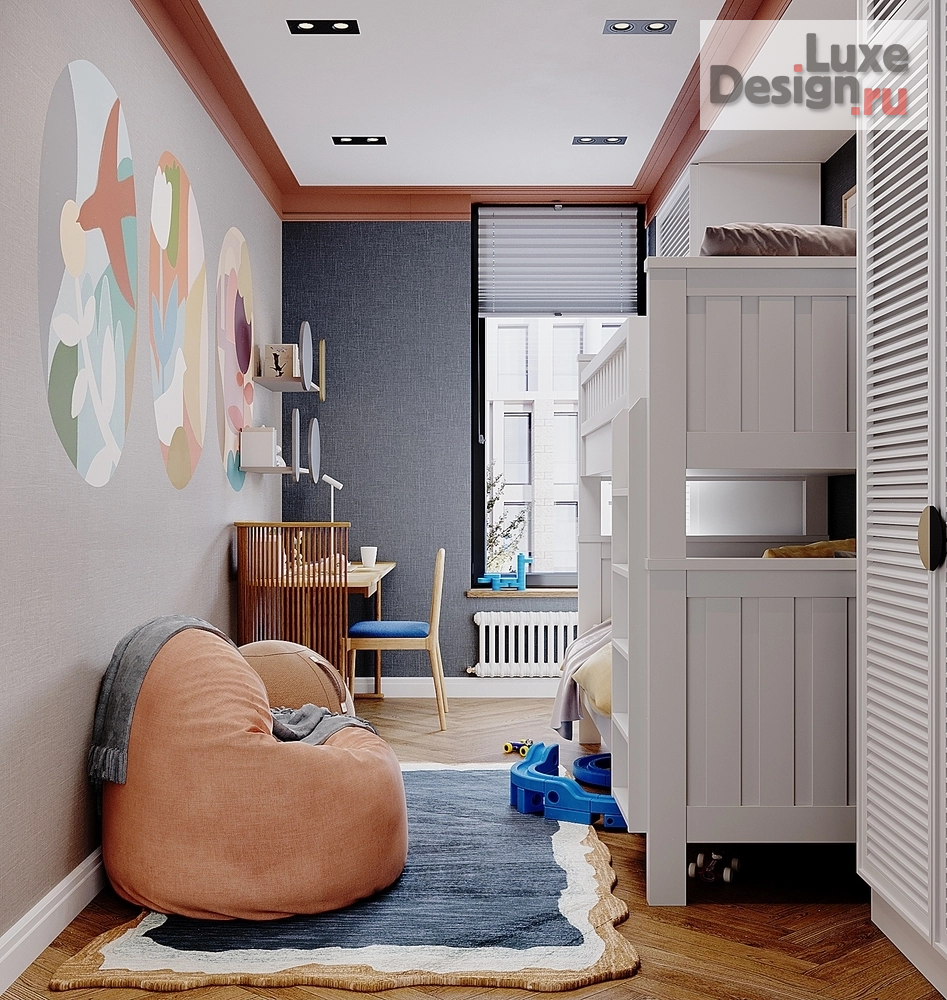 Дизайн интерьера трехкомнатной квартиры "Квартира ЖК "Московский 65"" (фото 41)