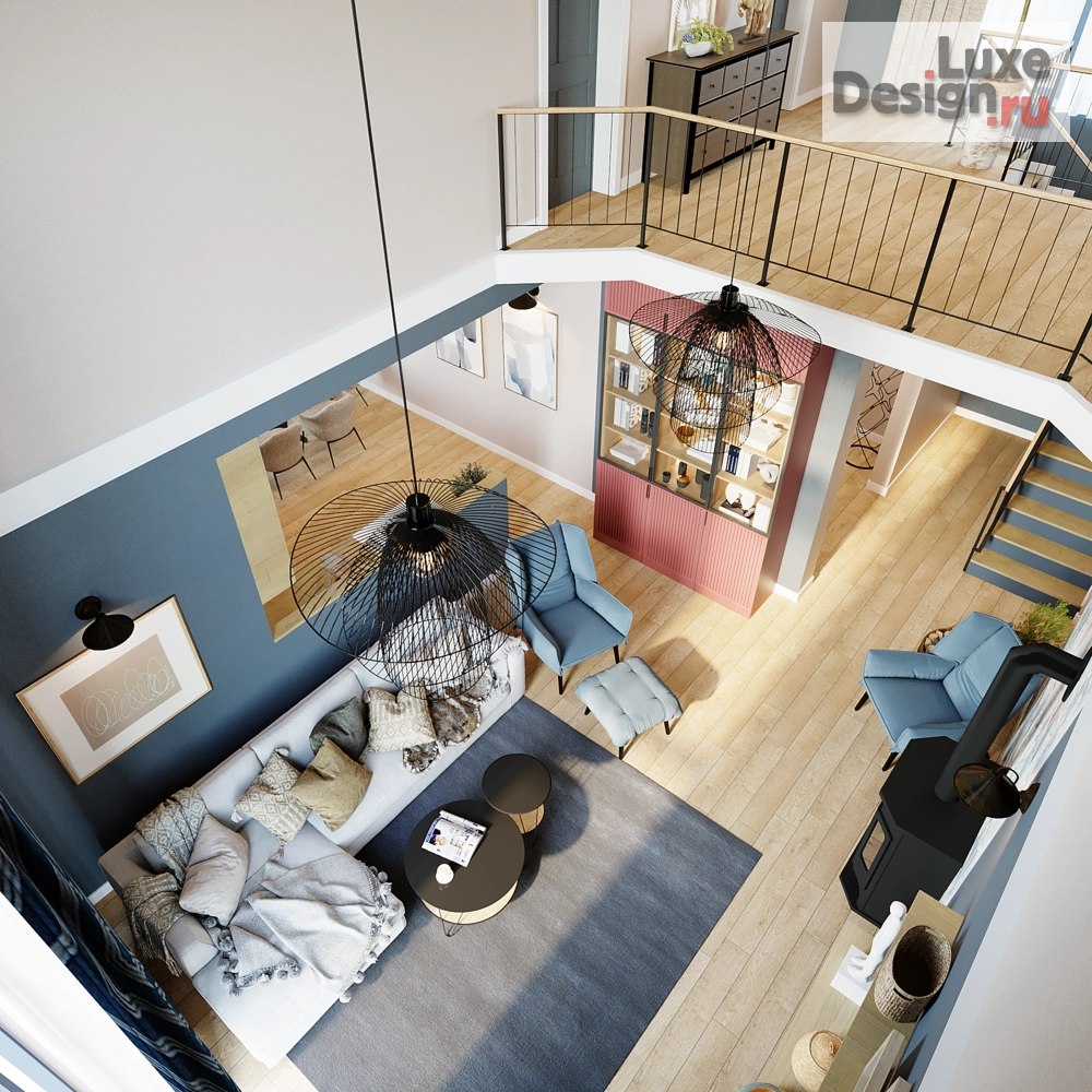 Дизайн интерьера частного дома "Дом со вторым светом - мечта каждого " (фото 11) от дизайнера Зелёв Дмитрий Евгеньевич Дизайн интерьера частного дома "Дом со вторым светом - мечта каждого " (фото 11)