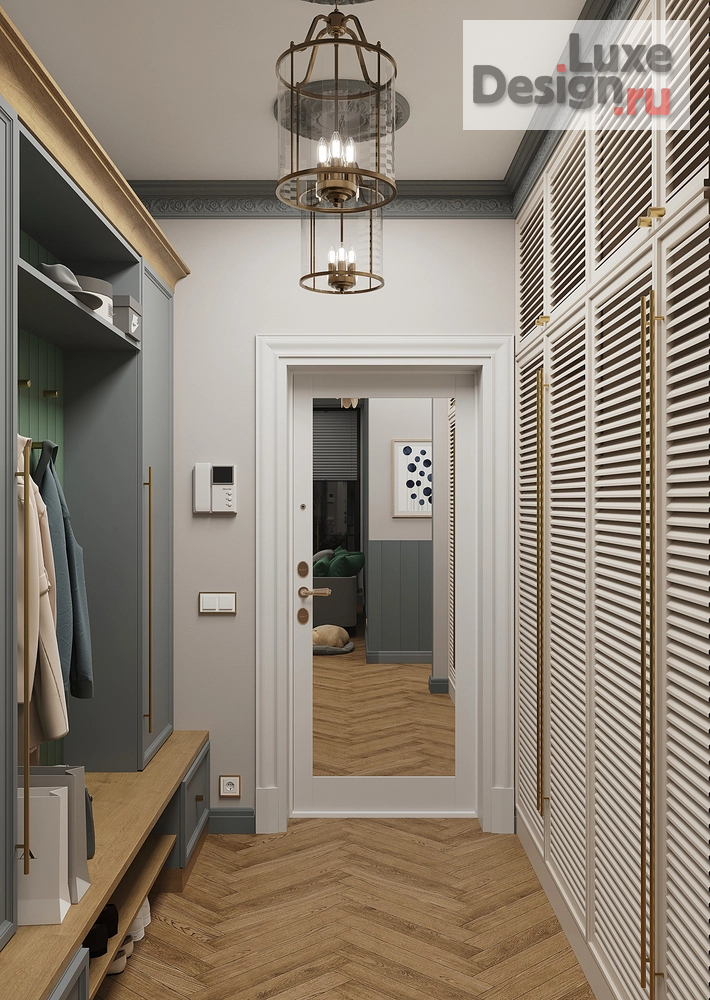 Дизайн интерьера трехкомнатной квартиры "Квартира ЖК "Московский 65"" (фото 10)