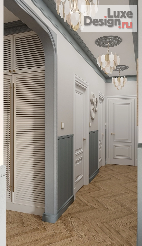 Дизайн интерьера трехкомнатной квартиры "Квартира ЖК "Московский 65"" (фото 9)