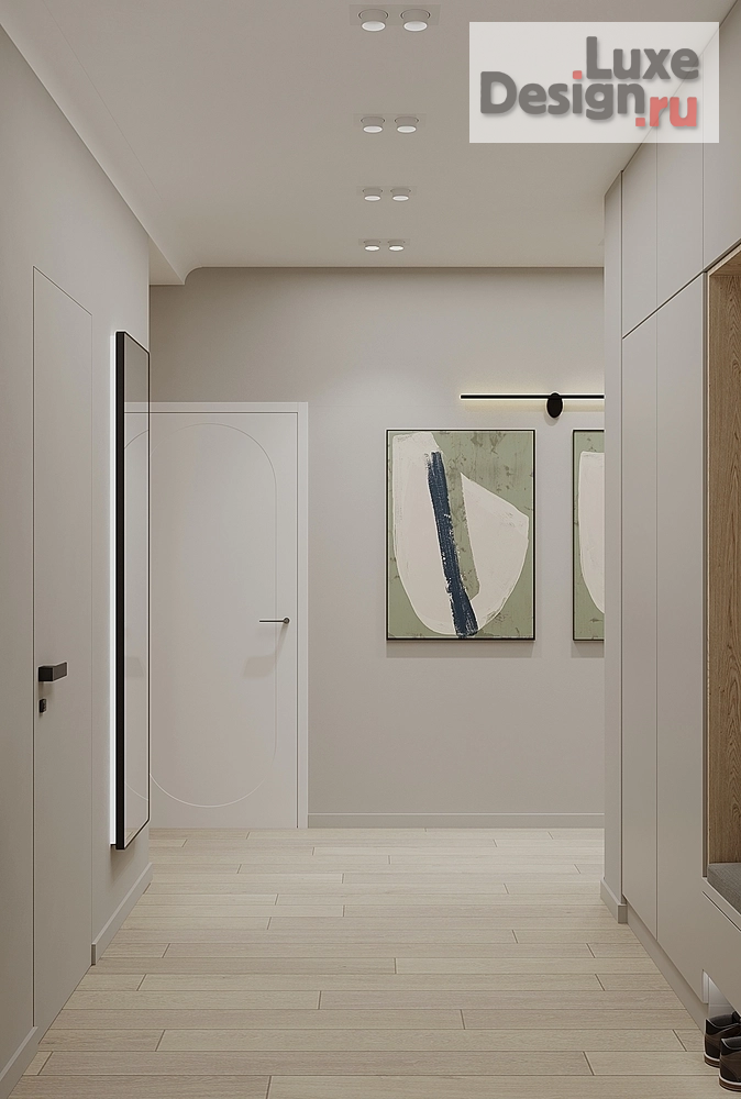 Дизайн интерьера двухкомнатной квартиры "2х ком квартира ЖК "Премьера"" (фото 2)