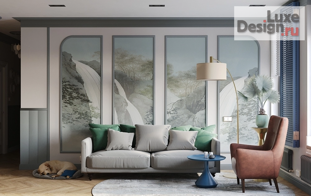 Дизайн интерьера трехкомнатной квартиры "Квартира ЖК "Московский 65"" (фото 1)