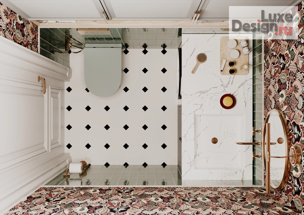 Дизайн интерьера трехкомнатной квартиры "Квартира ЖК "Московский 65"" (фото 31)