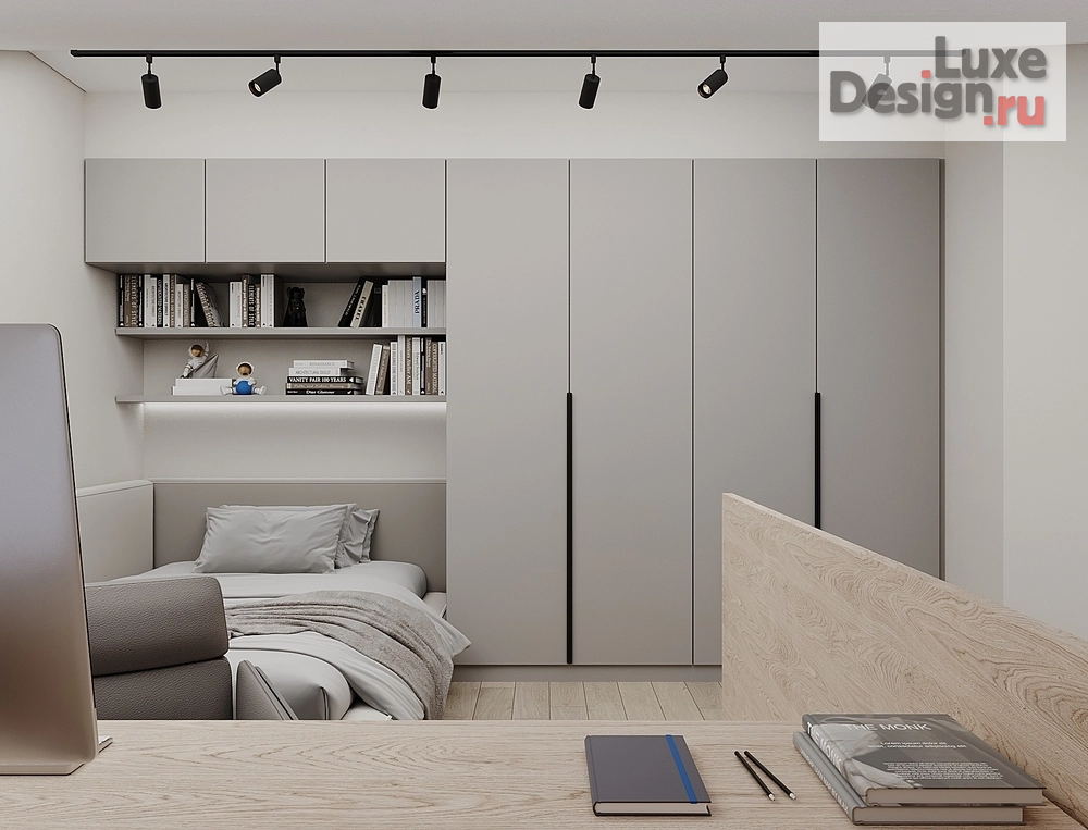 Дизайн интерьера трехкомнатной квартиры "Квартира ЖК "Московский 65"" (фото 10)