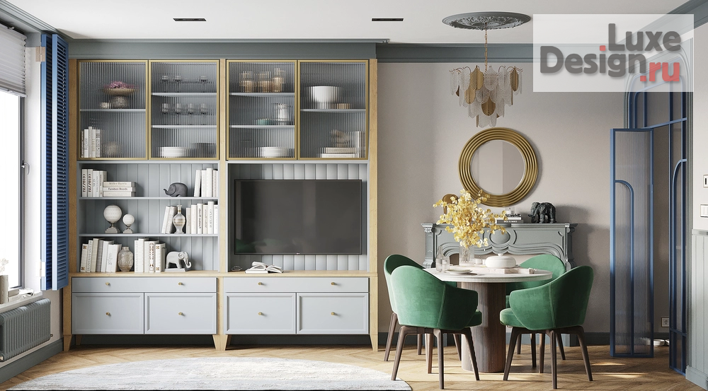 Дизайн интерьера трехкомнатной квартиры "Квартира ЖК "Московский 65"" (фото 3)