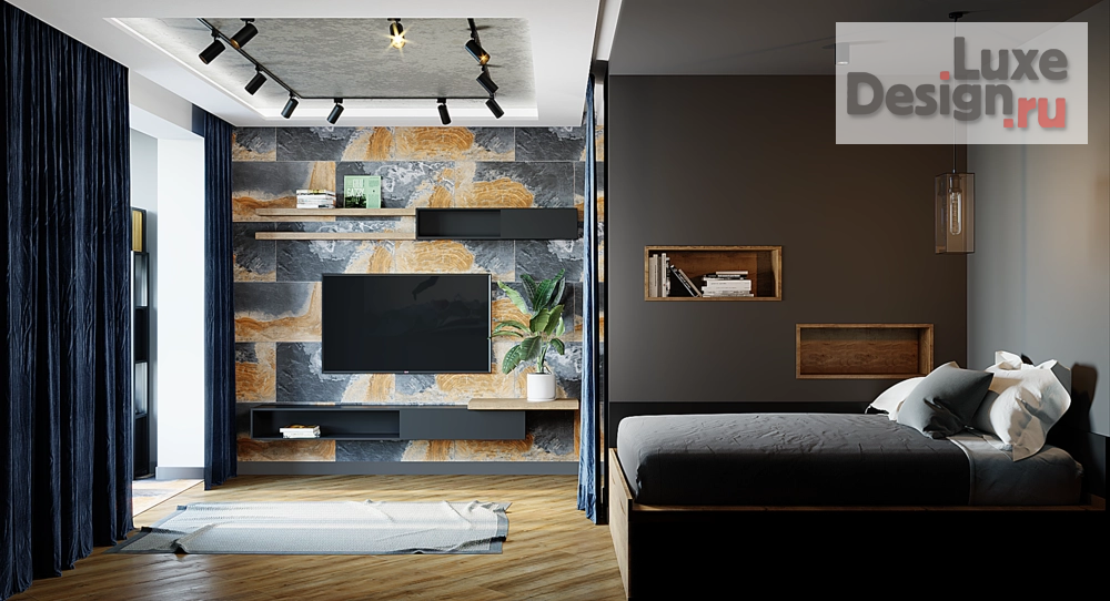 Дизайн интерьера однокомнатной квартиры "Однокомнатная квартира для парня из Калининграда" (фото 10) от дизайнера Зелёв Дмитрий Евгеньевич Дизайн интерьера однокомнатной квартиры "Однокомнатная квартира для парня из Калининграда" (фото 10)