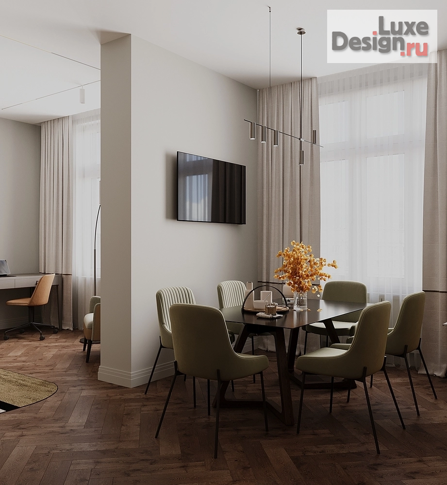 Дизайн интерьера трехкомнатной квартиры "Квартира  "Петроградская сторона"" (фото 7)