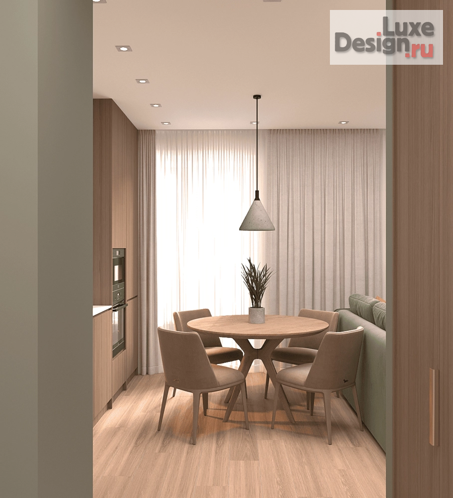 Дизайн интерьера квартиры студии "ЖК Норвежский" (фото 3)