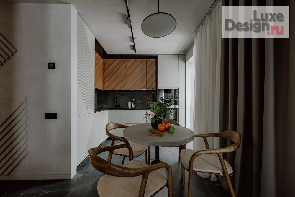 Дизайн интерьера двухкомнатной квартиры "Диагонали" (фото 2)