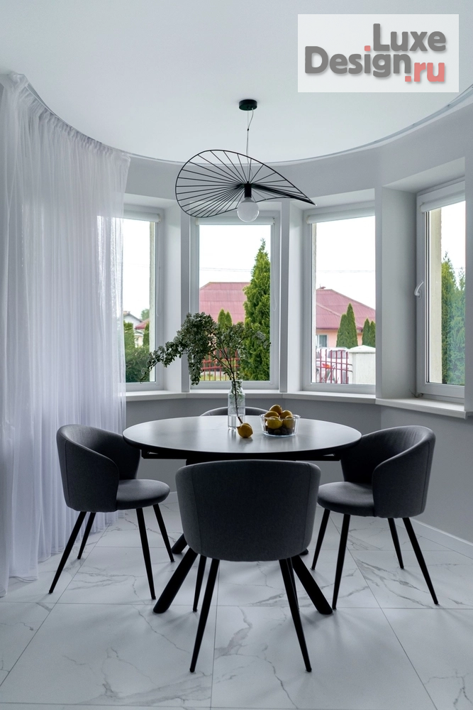 Дизайн интерьера частного дома "WHITE" (фото 2) от дизайнера Жучко Алина Андреевна Дизайн интерьера частного дома "WHITE" (фото 2)