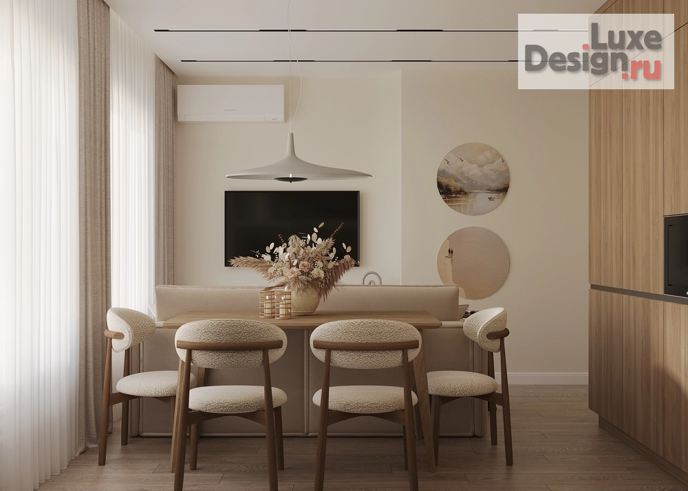 Дизайн интерьера однокомнатной квартиры "ЖК Парк Апрель" (фото 2)