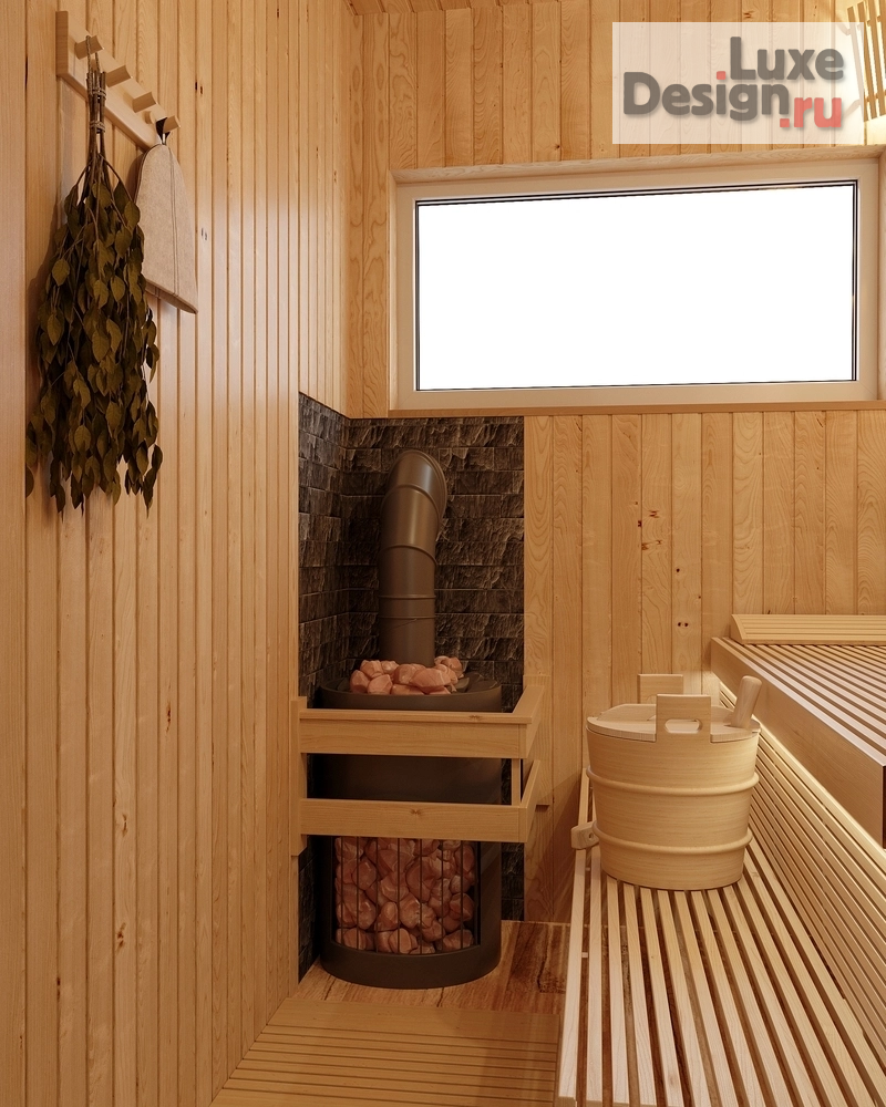 Дизайн интерьера загородного дома "Домик с банькой" (фото 17)