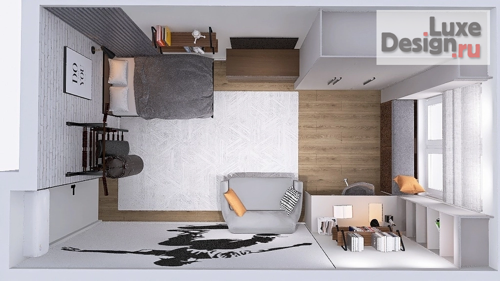 Дизайн интерьера комнаты "Детская для подростка" (фото 5)