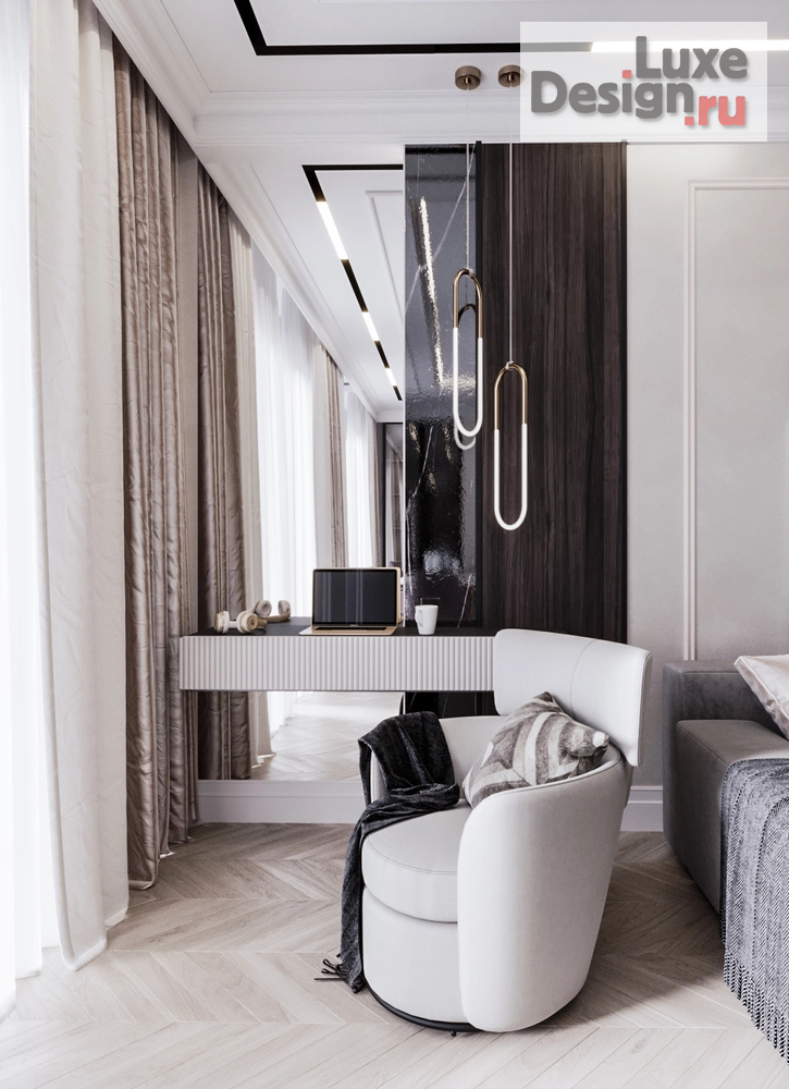 Дизайн интерьера четырехкомнатной квартиры "Современная классика 170 кв. Москва ЖК RiverSky" (фото 11)