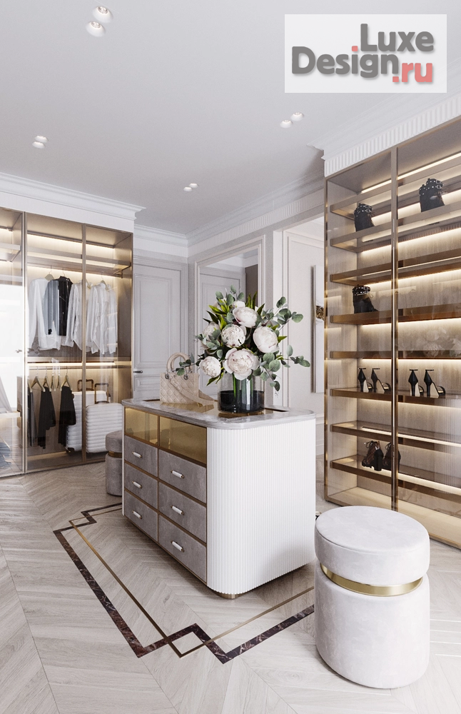 Дизайн интерьера четырехкомнатной квартиры "Современная классика 170 кв. Москва ЖК RiverSky" (фото 17)