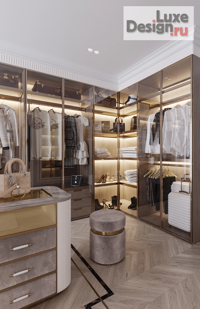 Дизайн интерьера четырехкомнатной квартиры "Современная классика 170 кв. Москва ЖК RiverSky" (фото 21)