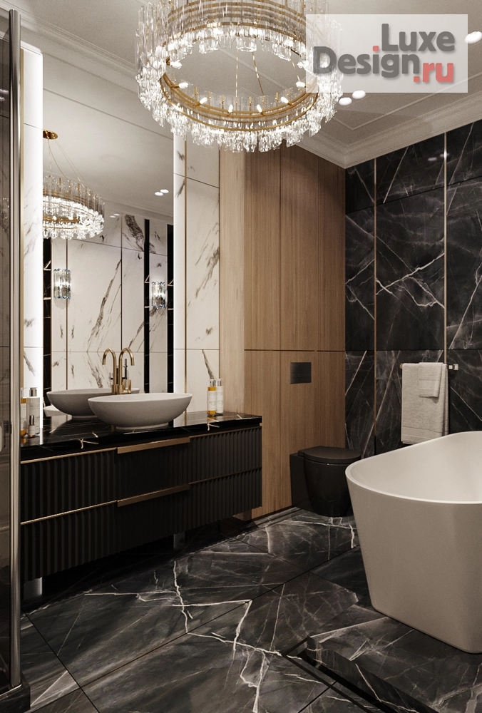 Дизайн интерьера четырехкомнатной квартиры "Современная классика 170 кв. Москва ЖК RiverSky" (фото 30)