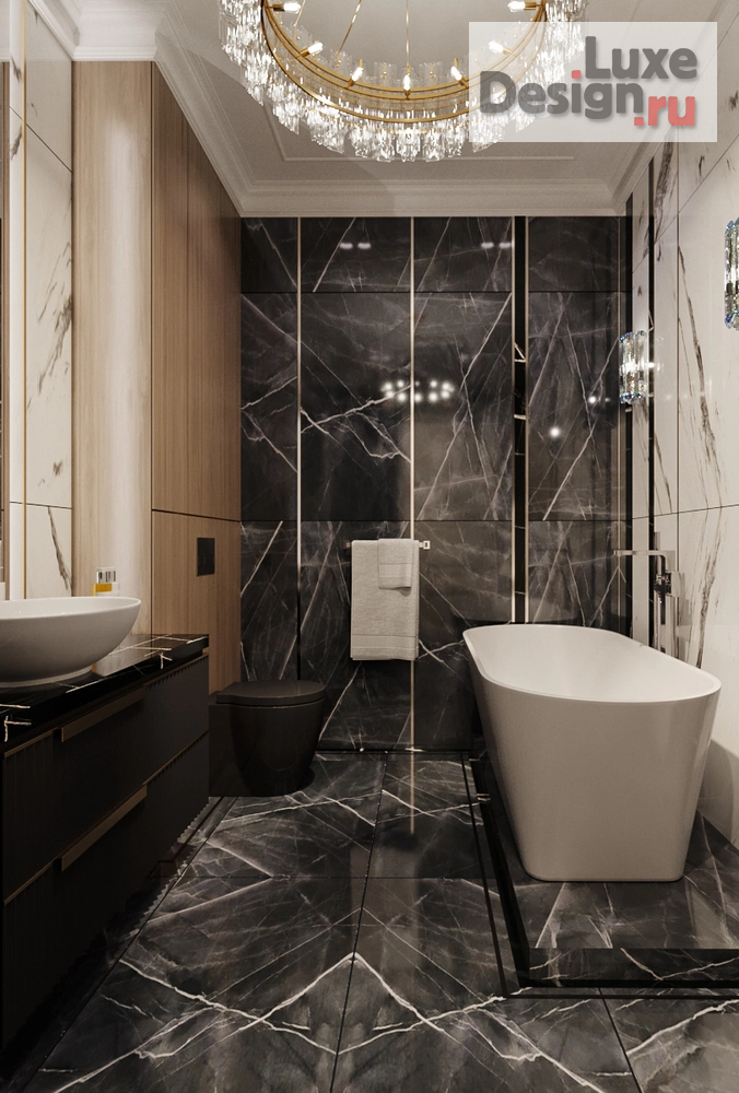 Дизайн интерьера четырехкомнатной квартиры "Современная классика 170 кв. Москва ЖК RiverSky" (фото 31)