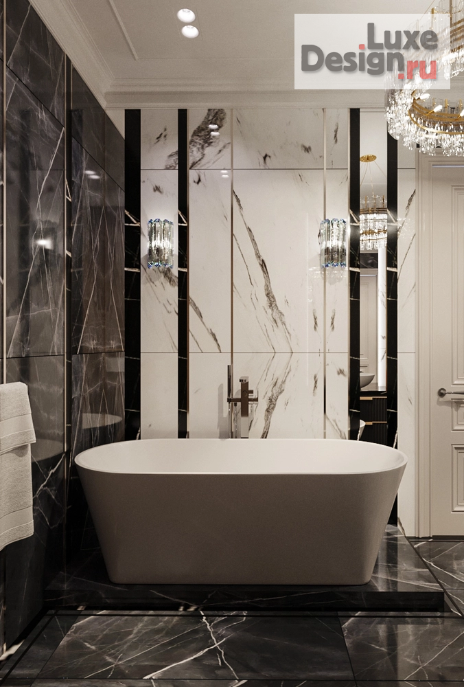 Дизайн интерьера четырехкомнатной квартиры "Современная классика 170 кв. Москва ЖК RiverSky" (фото 32)