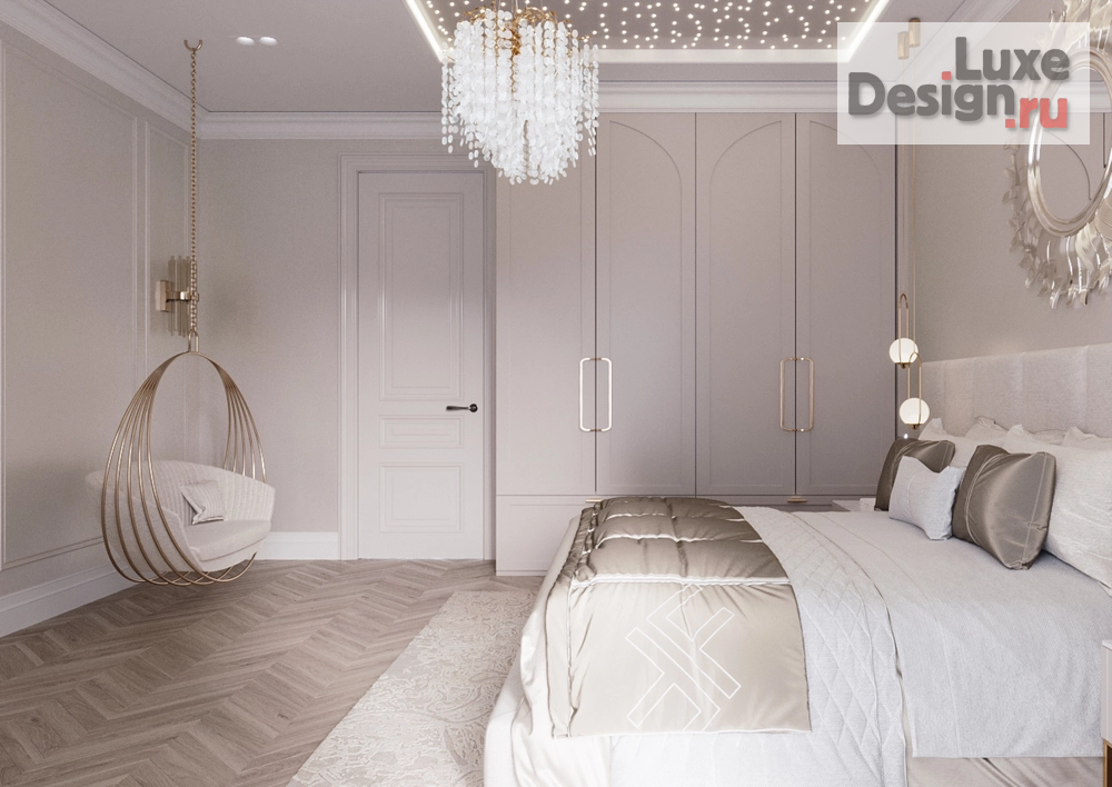 Дизайн интерьера четырехкомнатной квартиры "Современная классика 170 кв. Москва ЖК RiverSky" (фото 36)