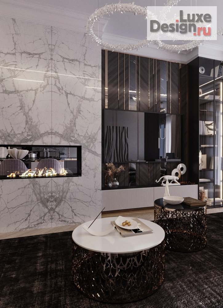 Дизайн интерьера четырехкомнатной квартиры "Современная классика 170 кв. Москва ЖК RiverSky" (фото 4)