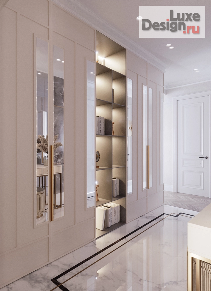 Дизайн интерьера четырехкомнатной квартиры "Современная классика 170 кв. Москва ЖК RiverSky" (фото 38)