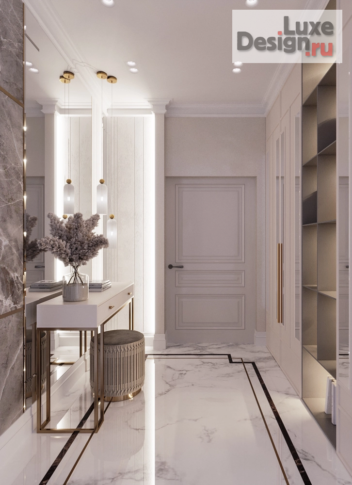 Дизайн интерьера четырехкомнатной квартиры "Современная классика 170 кв. Москва ЖК RiverSky" (фото 40)