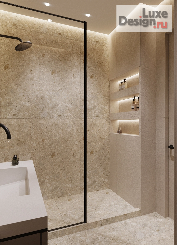 Дизайн интерьера двухкомнатной квартиры "Квартира в бежевых тонах для девушки" (фото 8)