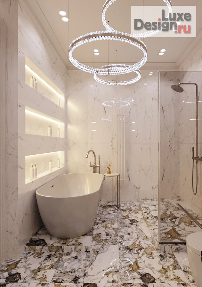 Дизайн интерьера четырехкомнатной квартиры "Современная классика 170 кв. Москва ЖК RiverSky" (фото 44)