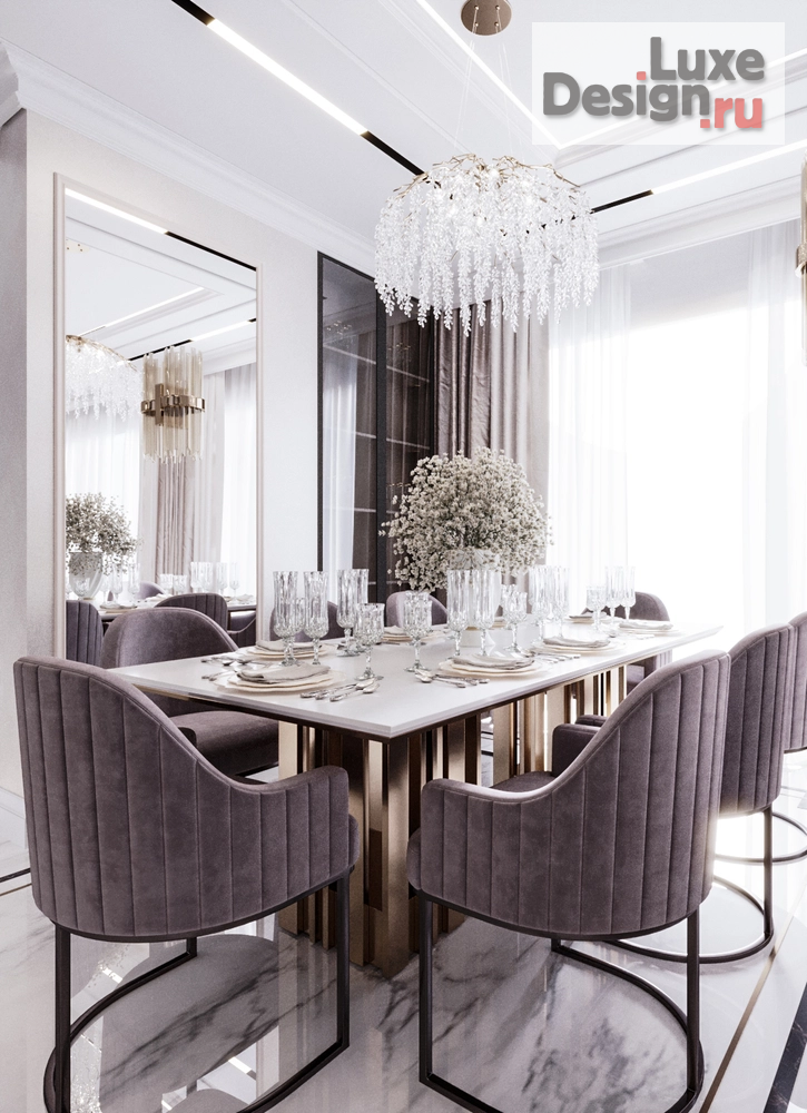 Дизайн интерьера четырехкомнатной квартиры "Современная классика 170 кв. Москва ЖК RiverSky" (фото 6)