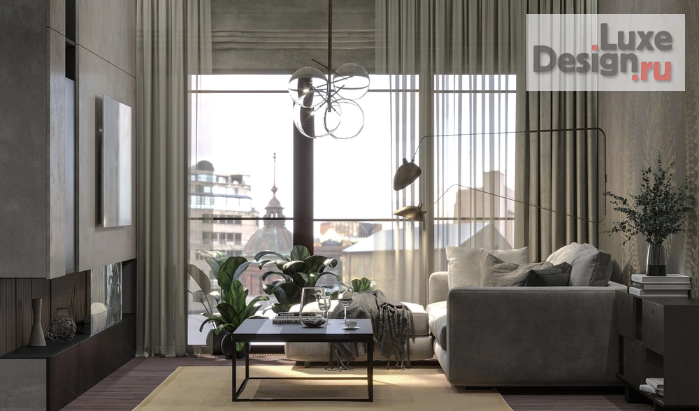 Дизайн интерьера однокомнатной квартиры "Этнические нотки" (фото 2)