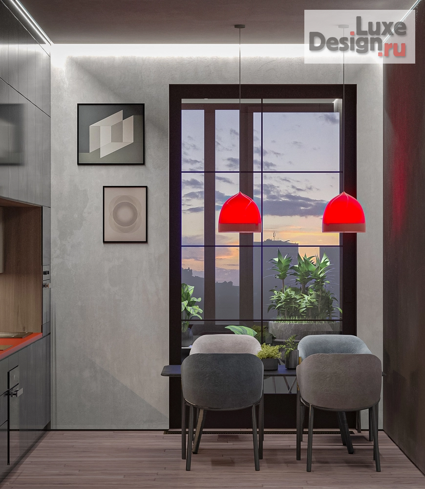 Дизайн интерьера однокомнатной квартиры "Этнические нотки" (фото 8)