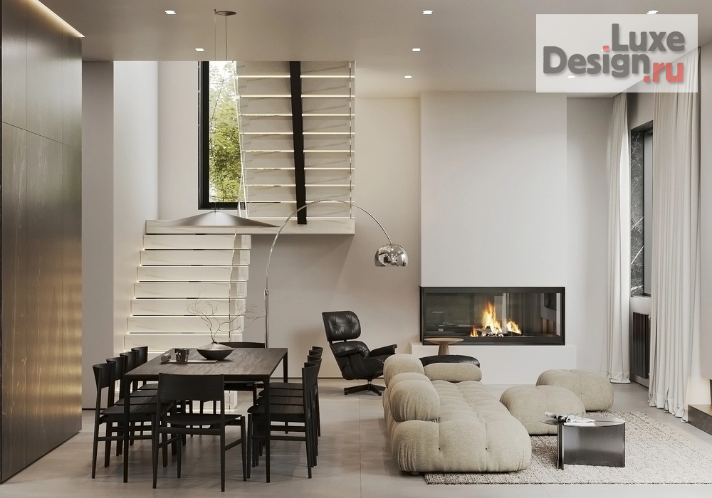 Дизайн интерьера загородного дома "ЗАГОРОДНЫЙ ДОМ В КП "ЛЕСНАЯ АВИАЦИЯ"" (фото 1)