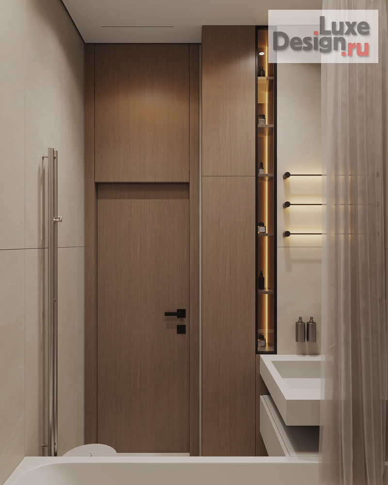 Дизайн интерьера двухкомнатной квартиры "Квартира в ЖК 1й Шереметьевский " (фото 25)